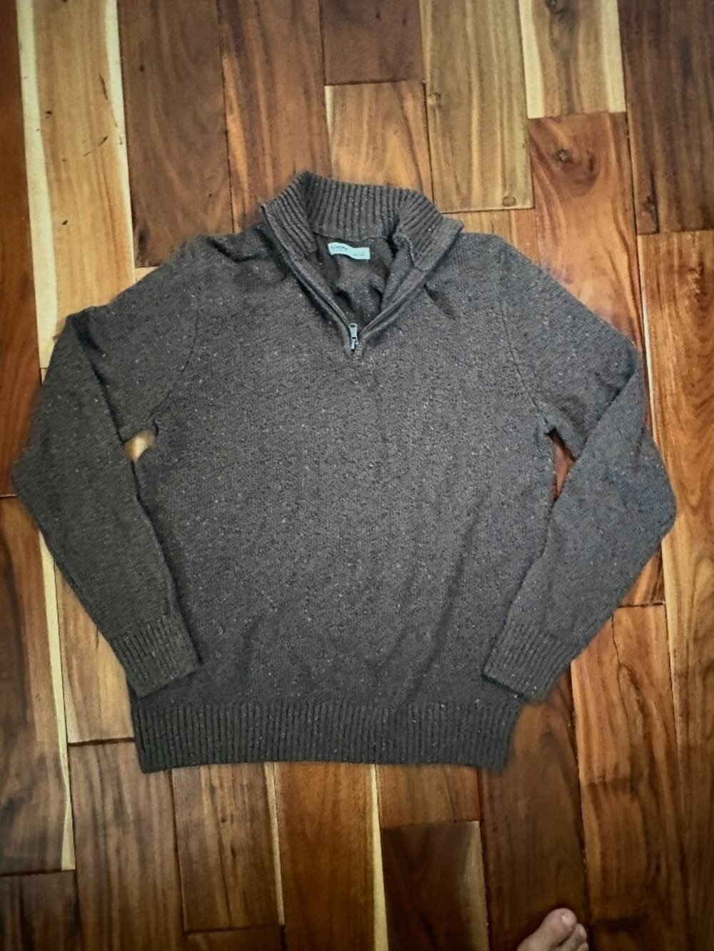 Sonoma Goods for Life Men's Brown Quarter-Zip